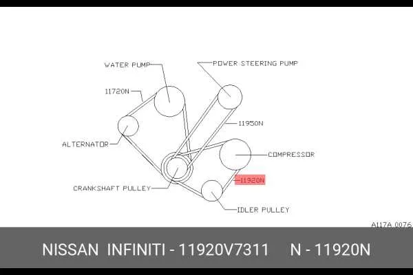 2013 nissan altima serpentine belt diagram