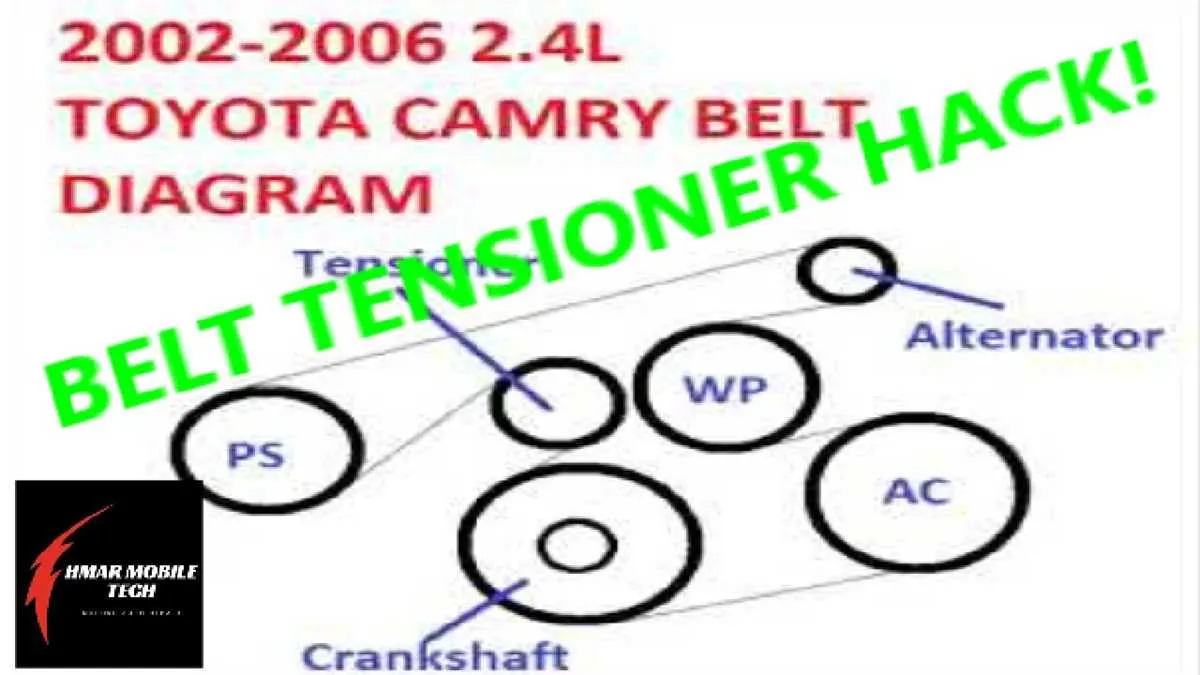 toyota camry 2007 belt diagram