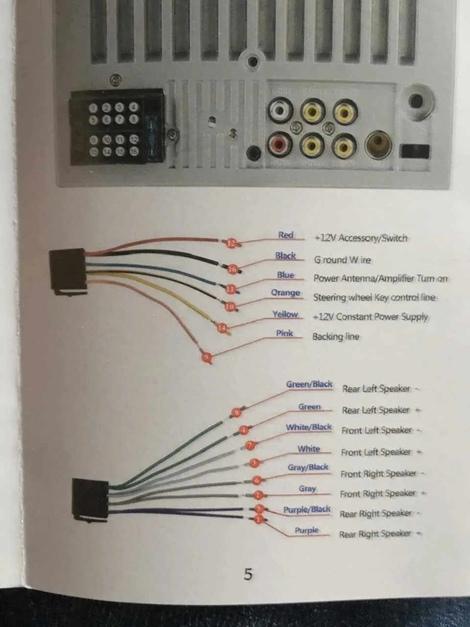 toyota camry stereo wiring diagram