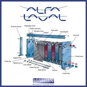 plate and frame heat exchanger diagram