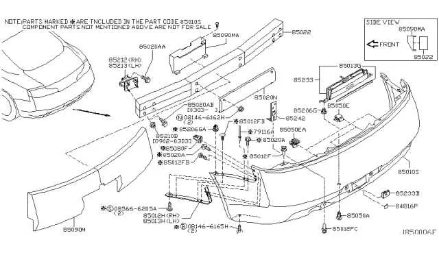 infiniti g35 parts diagram