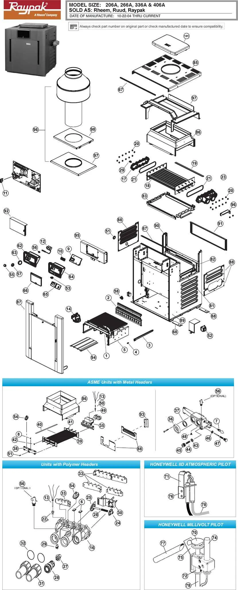water heater diagram parts