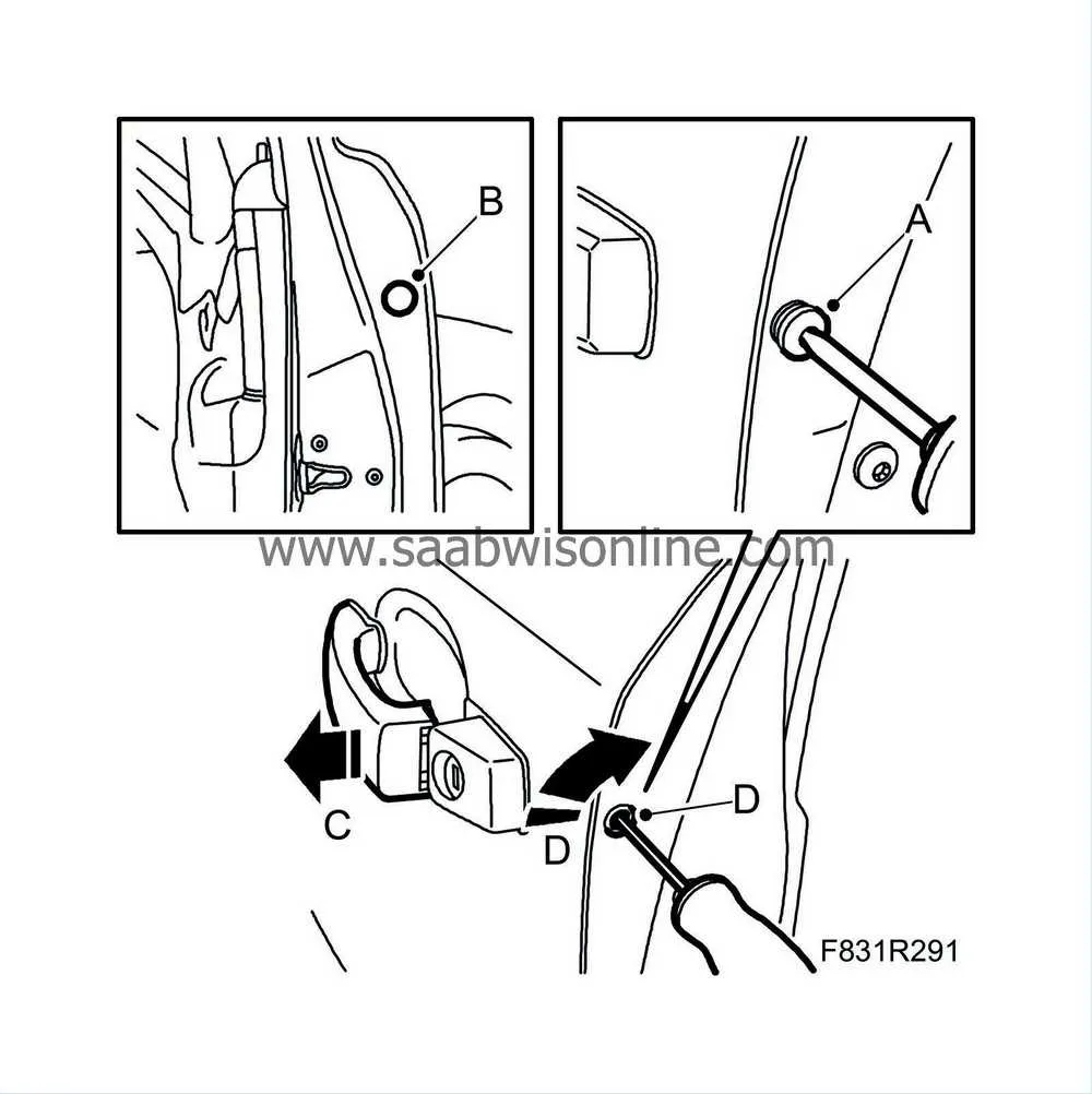 ford econoline side door latch diagram