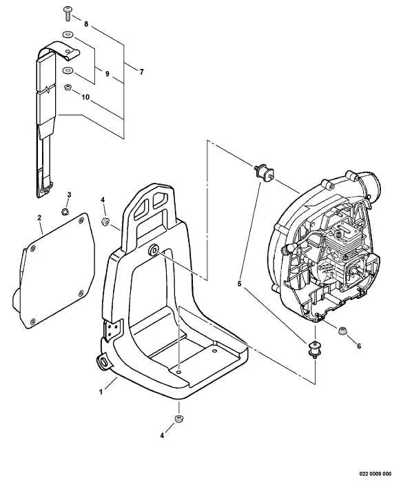 echo blower parts diagram