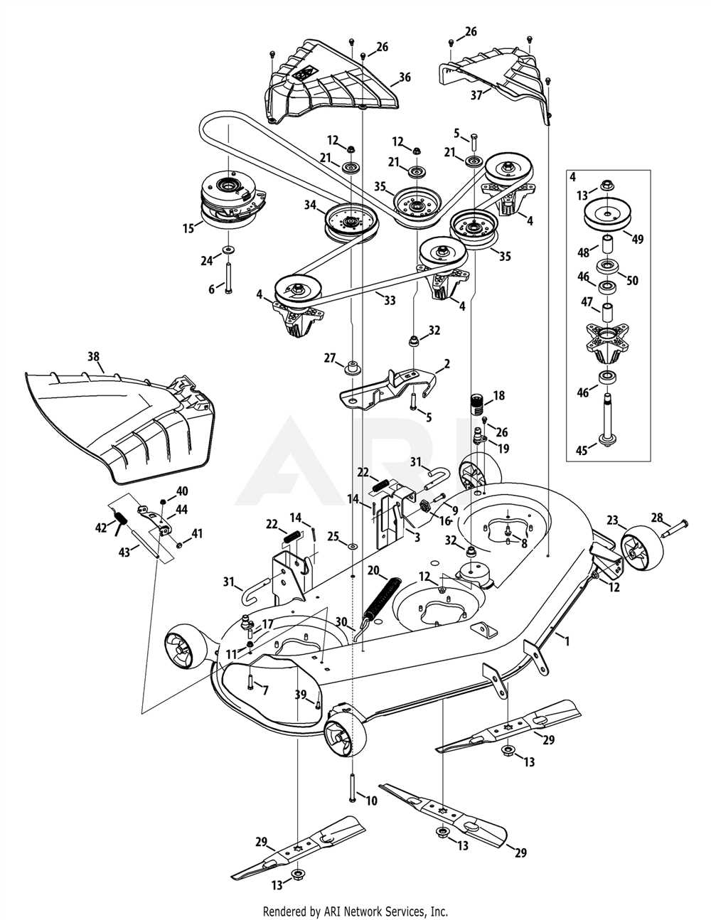 Installing the New Troy Bilt Mower Deck Belt
