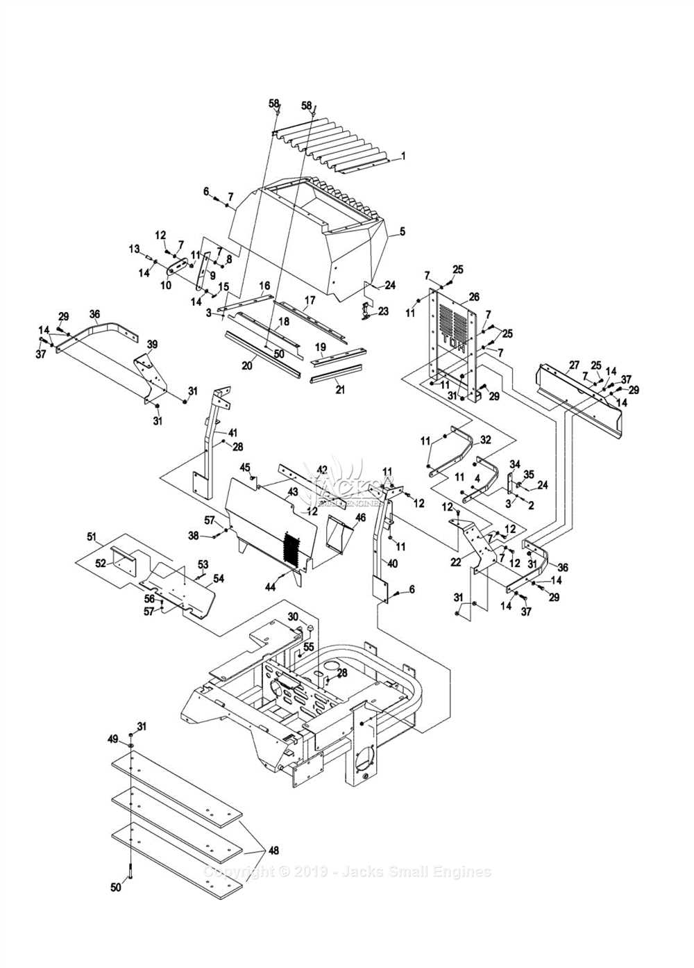 Exmark commercial 30 parts diagram