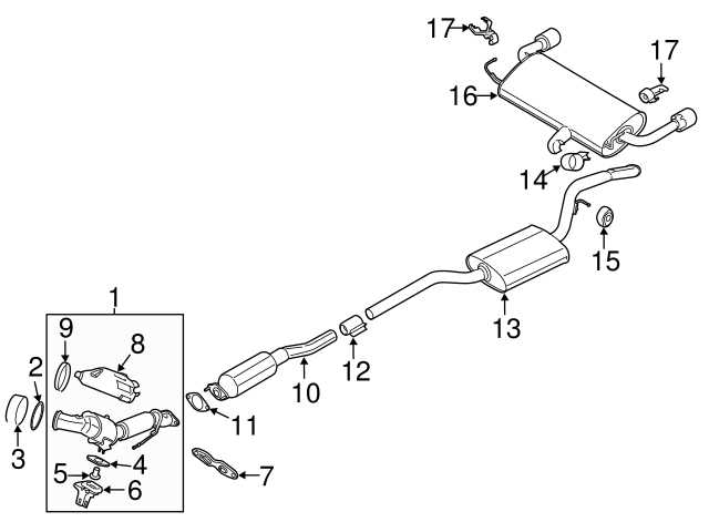 2008 ford edge exhaust diagram