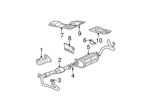 2000 chevy s10 exhaust system diagram