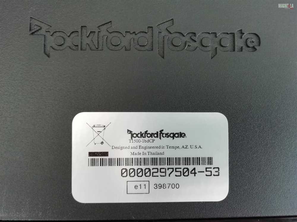 The Ultimate Guide to Wiring Your Rockford Fosgate T15001bd Stepby