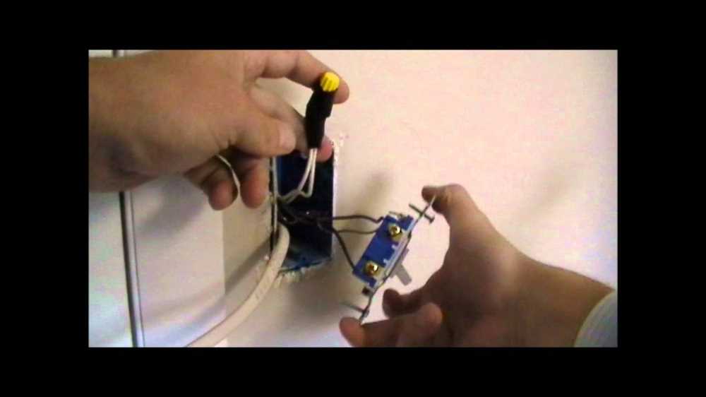 Remove the existing light switch and outlet